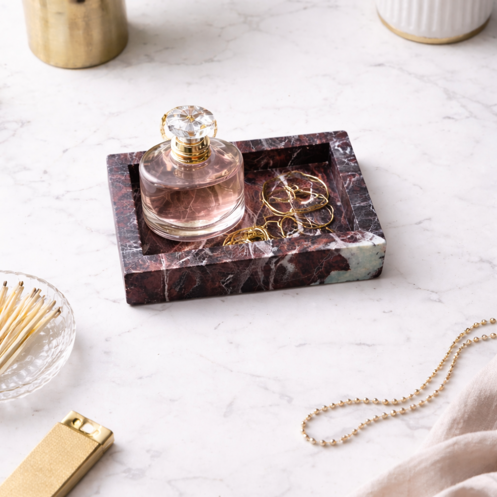 Natural stone tray